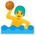 🤽‍♂️ man playing water polo display on Google